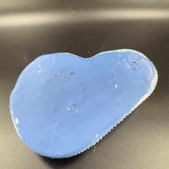 Chalkware Madonna And Child Wall Hanger Figurine Mounted Painted Vintage Decor - Picture 2 of 10